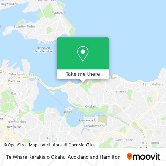 Te Whare Karakia o Okahu map