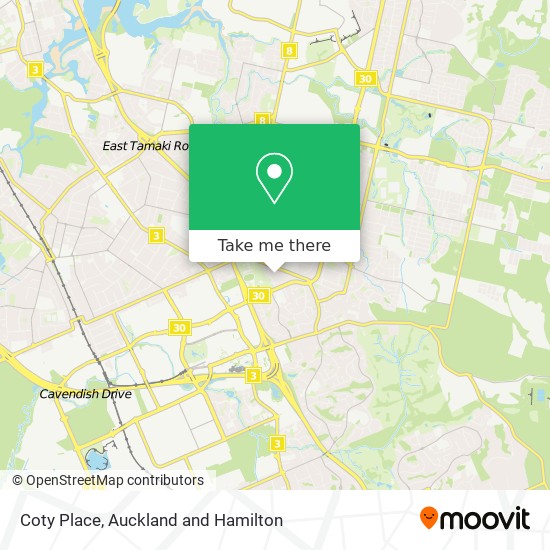 Coty Place map