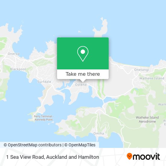 1 Sea View Road map