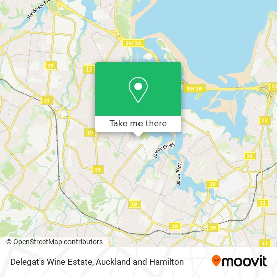 Delegat's Wine Estate map
