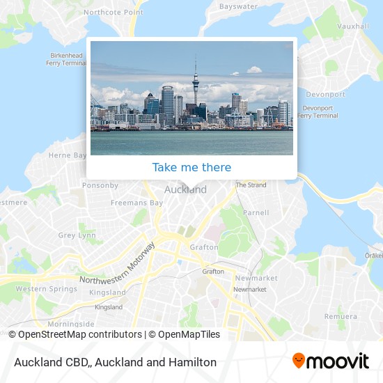 Auckland CBD, map