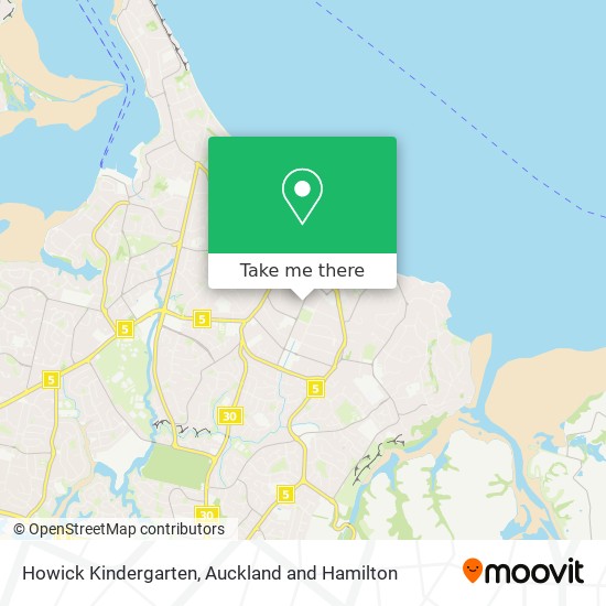 Howick Kindergarten map