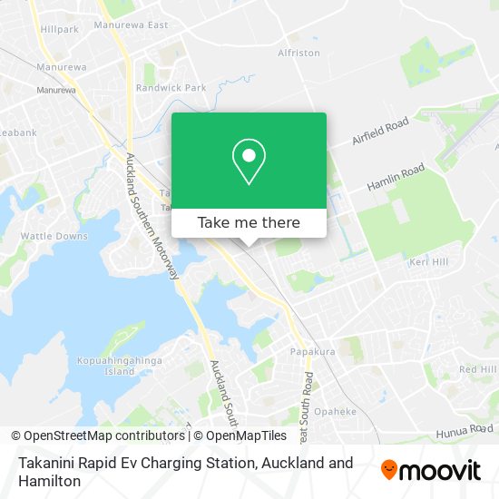 Takanini Rapid Ev Charging Station map