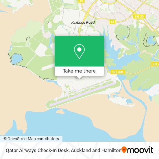Qatar Airways Check-In Desk map