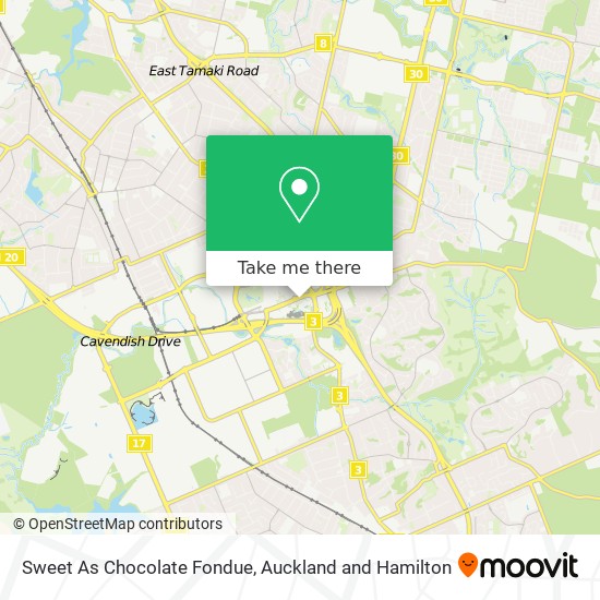 Sweet As Chocolate Fondue map