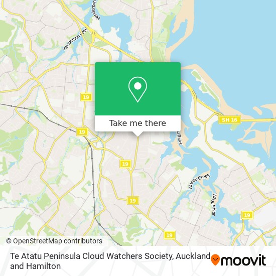 Te Atatu Peninsula Cloud Watchers Society map