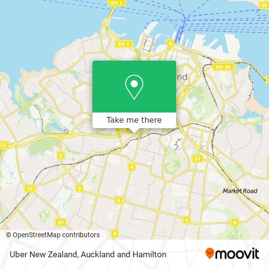 How to get to Uber New Zealand in Kingsland by Bus or Train?