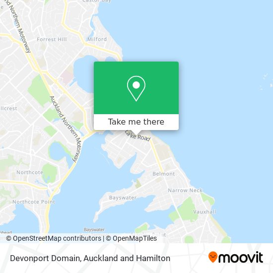 Devonport Domain map