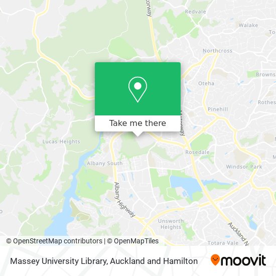 Massey University Library map