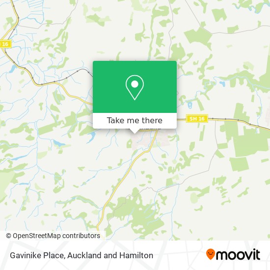 Gavinike Place map