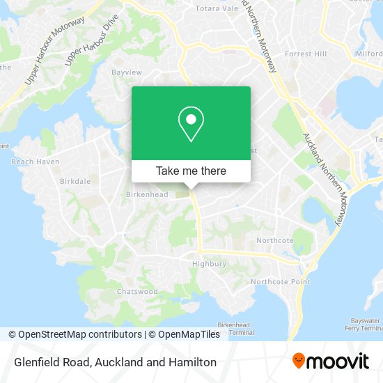 Glenfield Road map