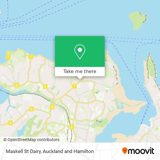 Maskell St Dairy map