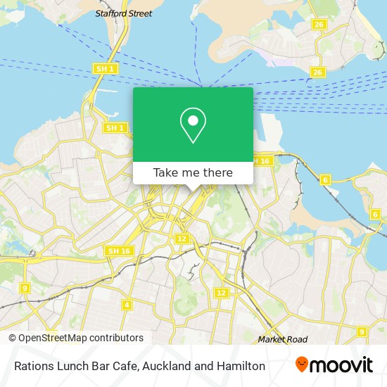 Rations Lunch Bar Cafe map