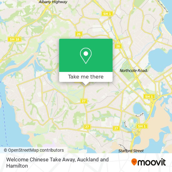 Welcome Chinese Take Away map