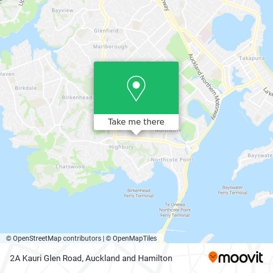 2A Kauri Glen Road地图