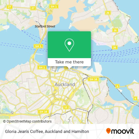 Gloria Jean's Coffee map