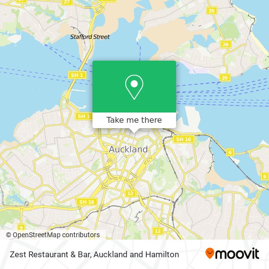 Zest Restaurant & Bar map