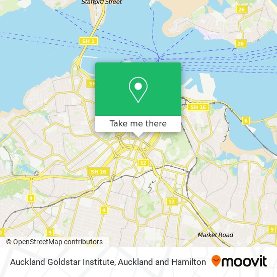 Auckland Goldstar Institute map
