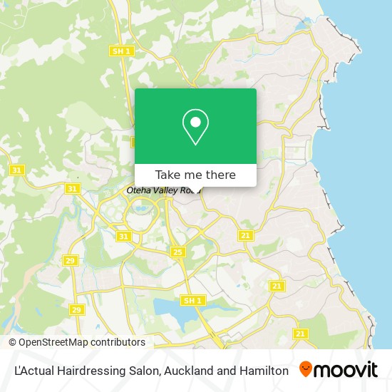 L'Actual Hairdressing Salon map