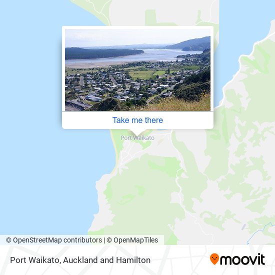 Port Waikato map