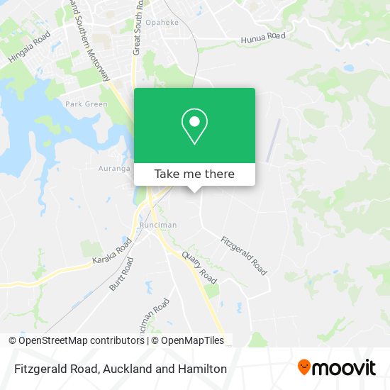 Fitzgerald Road map