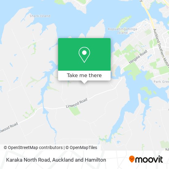 Karaka North Road map