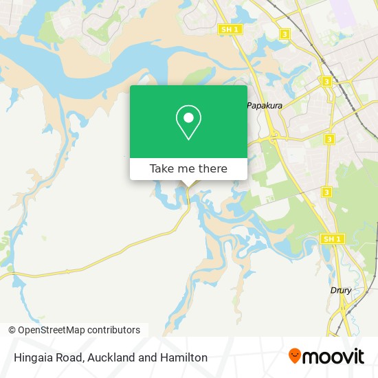 Hingaia Road map
