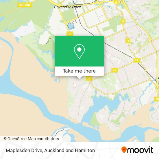 Maplesden Drive map