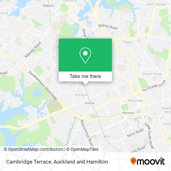 Cambridge Terrace map