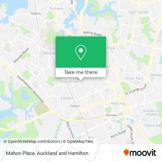 Mahon Place map