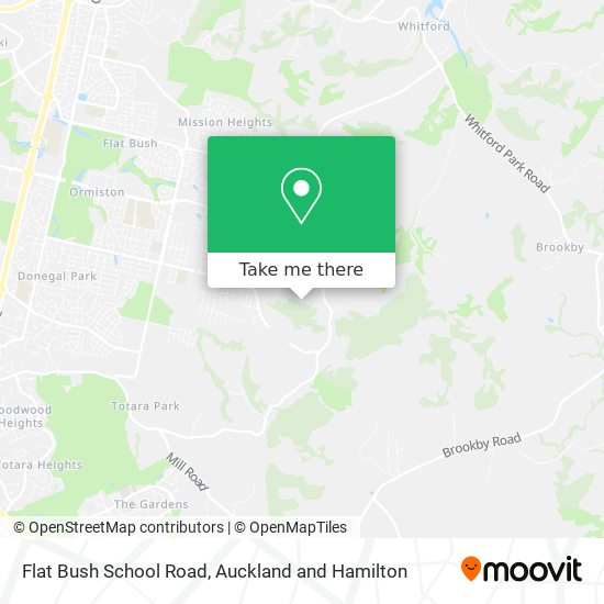 Flat Bush School Road map