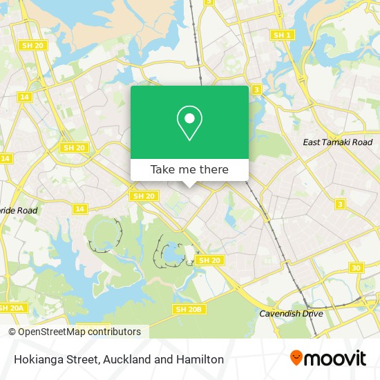 Hokianga Street map