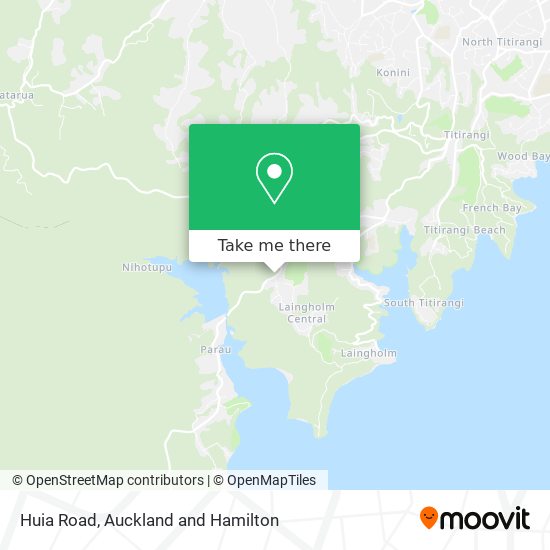 Huia Road map