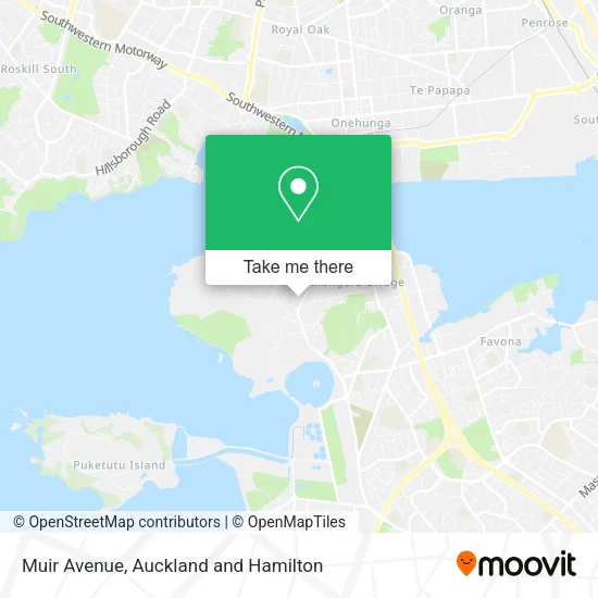 Muir Avenue map