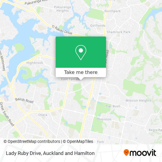 Lady Ruby Drive map
