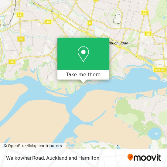 Waikowhai Road map