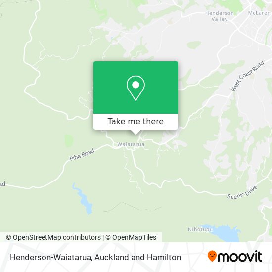 Henderson-Waiatarua map