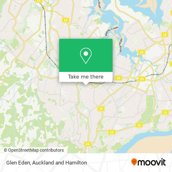 Glen Eden map