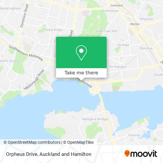 Orpheus Drive map