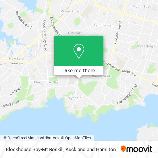 Blockhouse Bay-Mt Roskill map