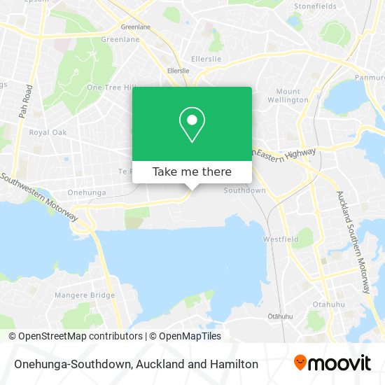 Onehunga-Southdown map