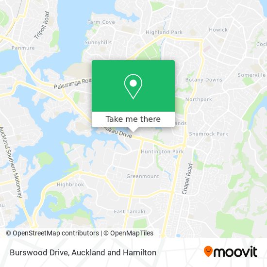 Burswood Drive map