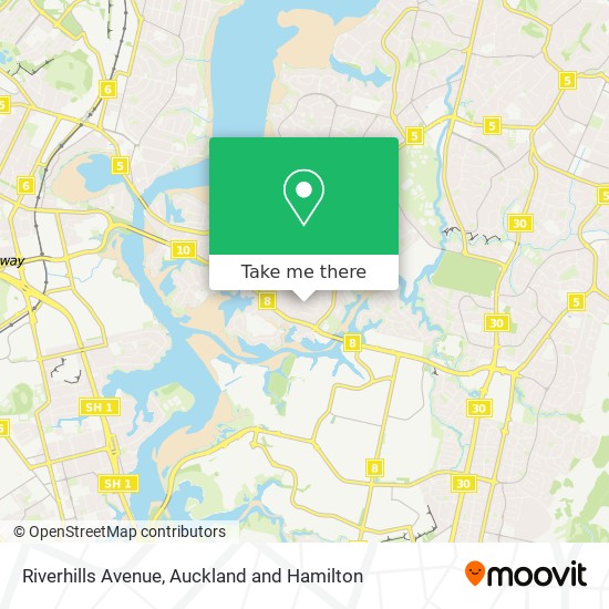 Riverhills Avenue map