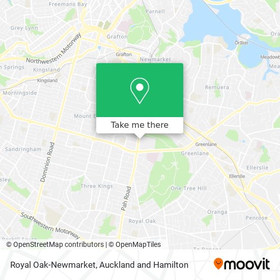 Royal Oak-Newmarket map