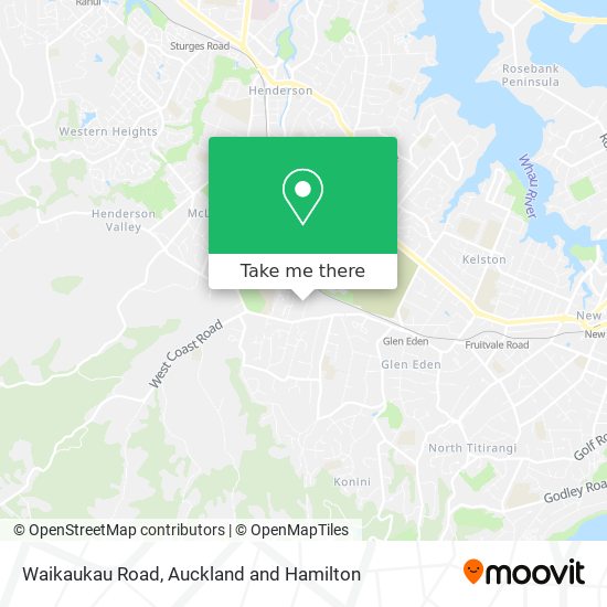 Waikaukau Road map