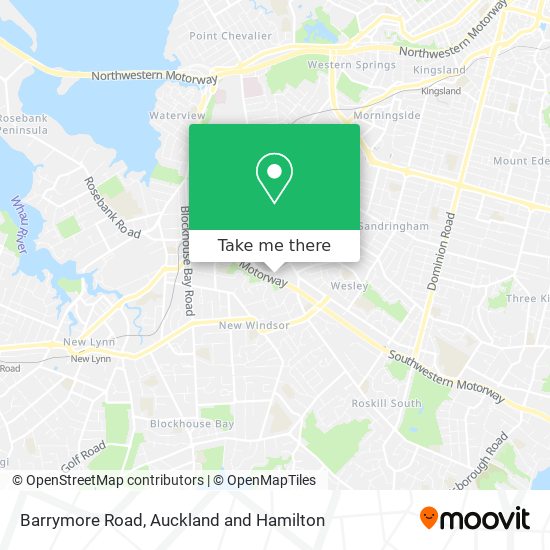 Barrymore Road地图