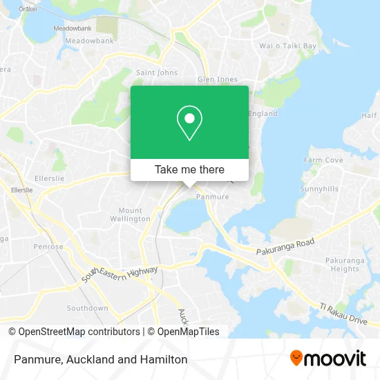 Panmure map