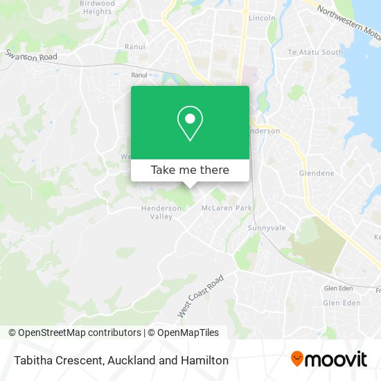 Tabitha Crescent map