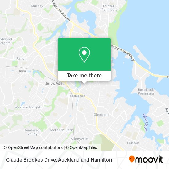 Claude Brookes Drive map