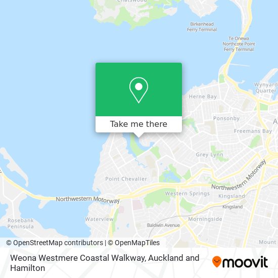 Weona Westmere Coastal Walkway map